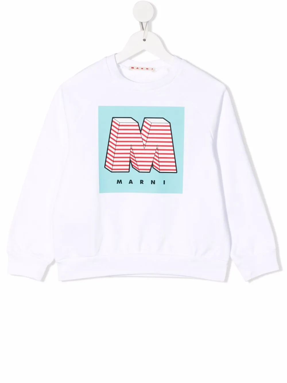 

Marni Kids sudadera con logo M - Blanco