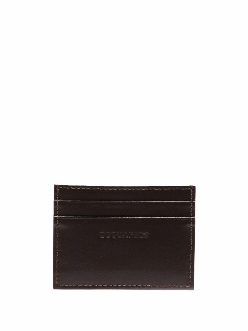 Dsquared2 debossed-logo leather cardholder