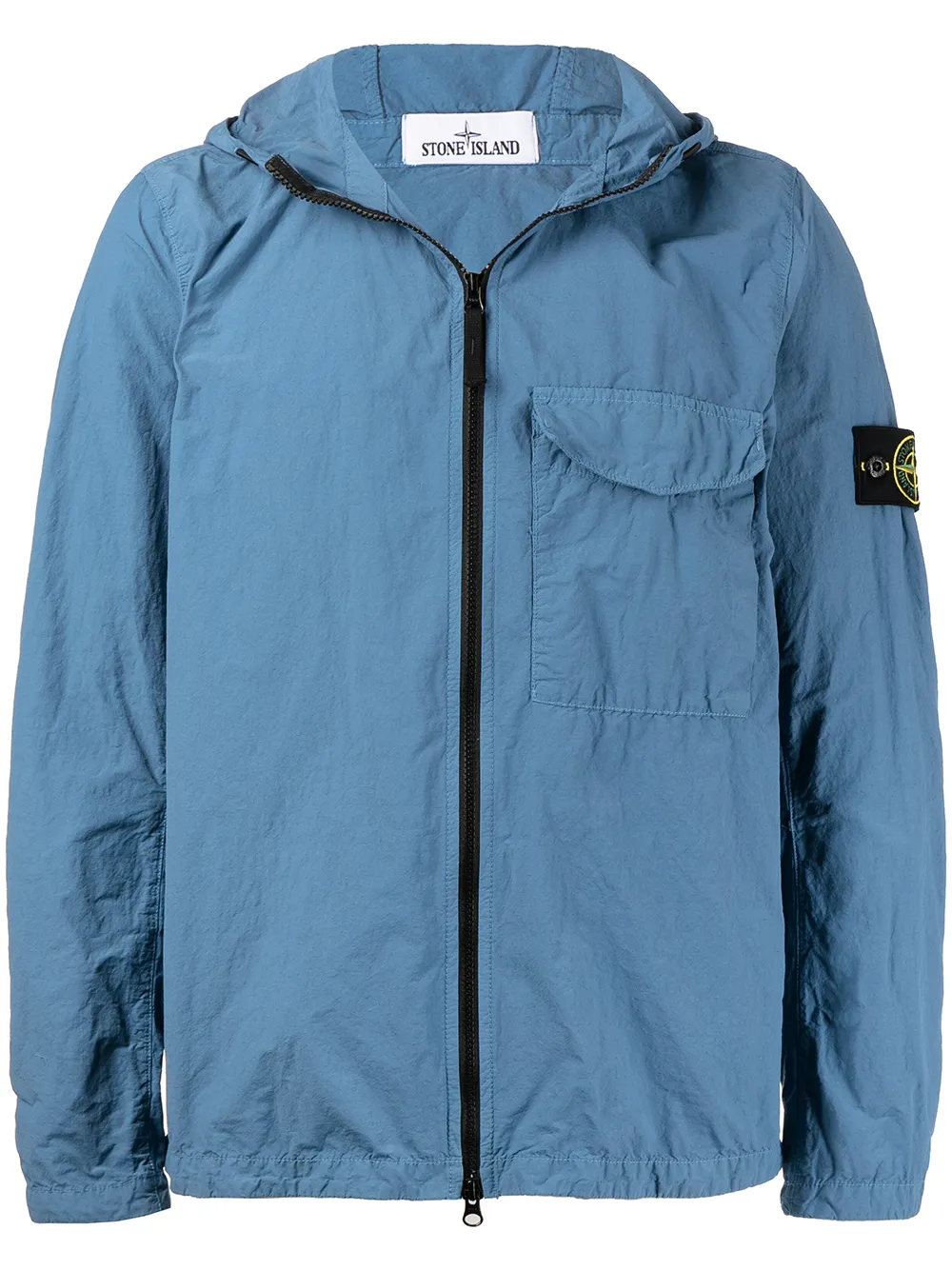 

Stone Island Compass patch lightweight jacket - Blue