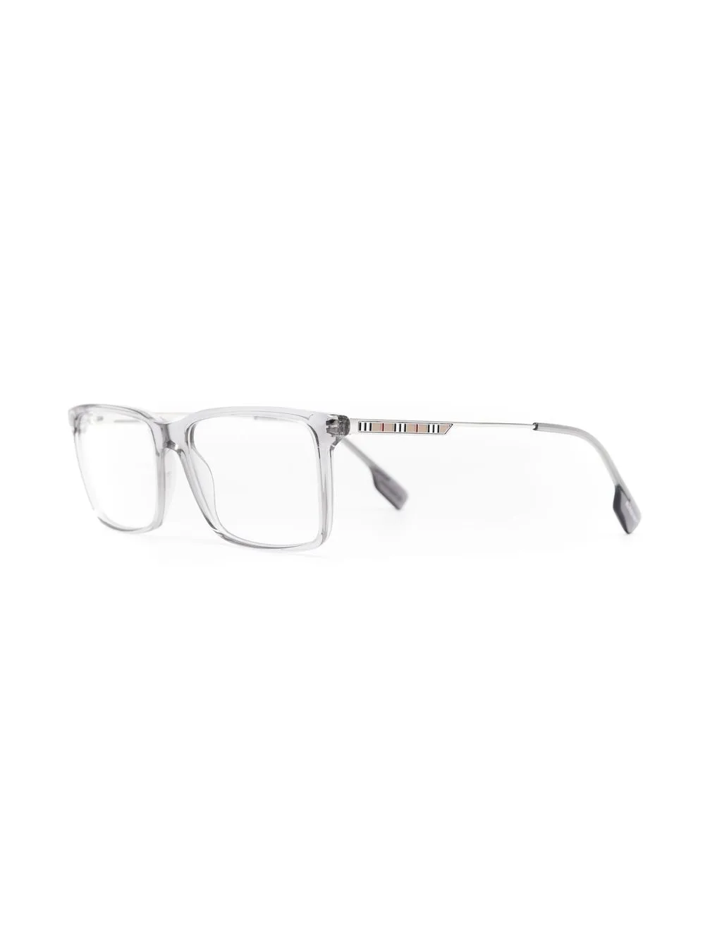 Burberry Eyewear Wayfarer bril met doorzichtig montuur - Grijs