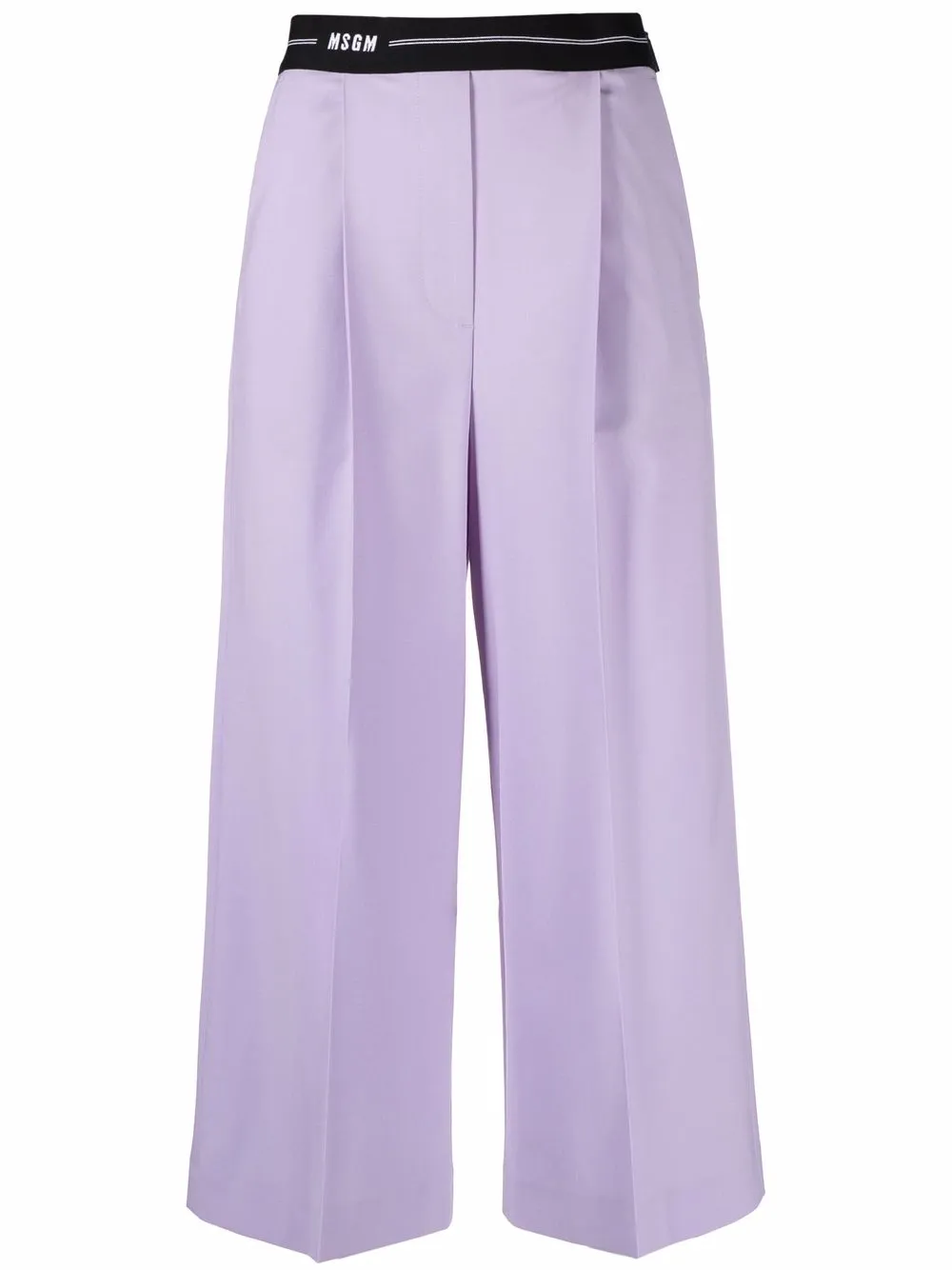 

MSGM pantalones capri anchos - Morado