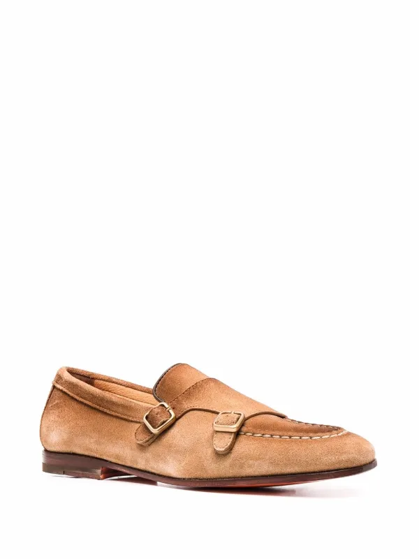 Mens tan hot sale monk shoes