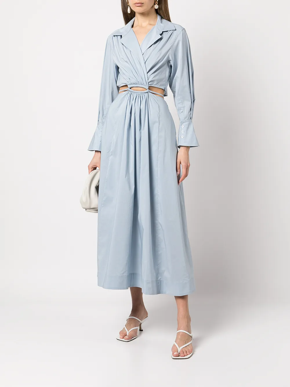 Simkhai Blousejurk van popeline - Blauw