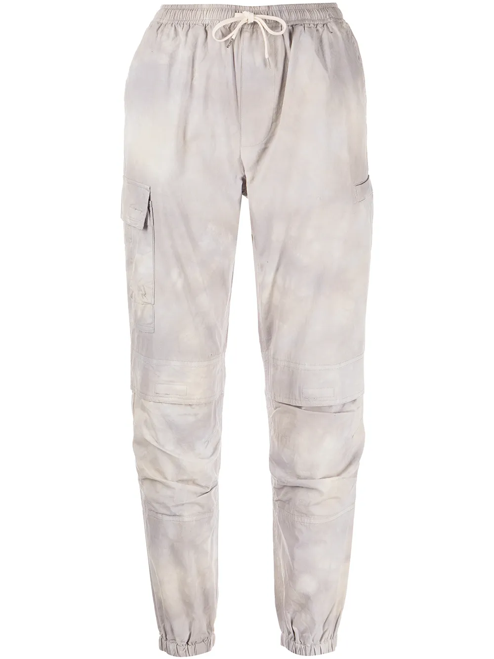 

John Elliott tie-dye cargo trousers - Neutrals