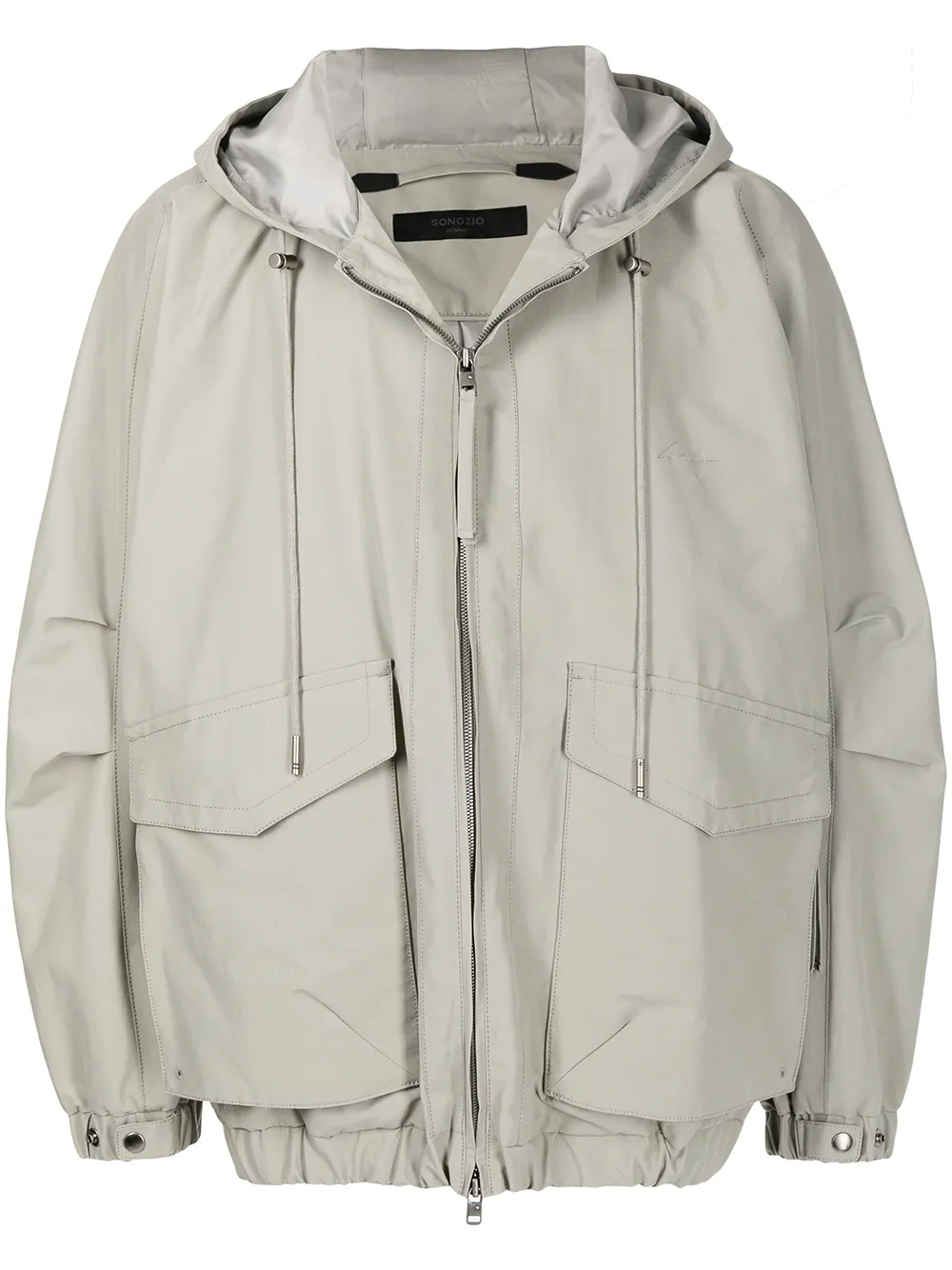 

SONGZIO zipped drawstring jacket - Grey