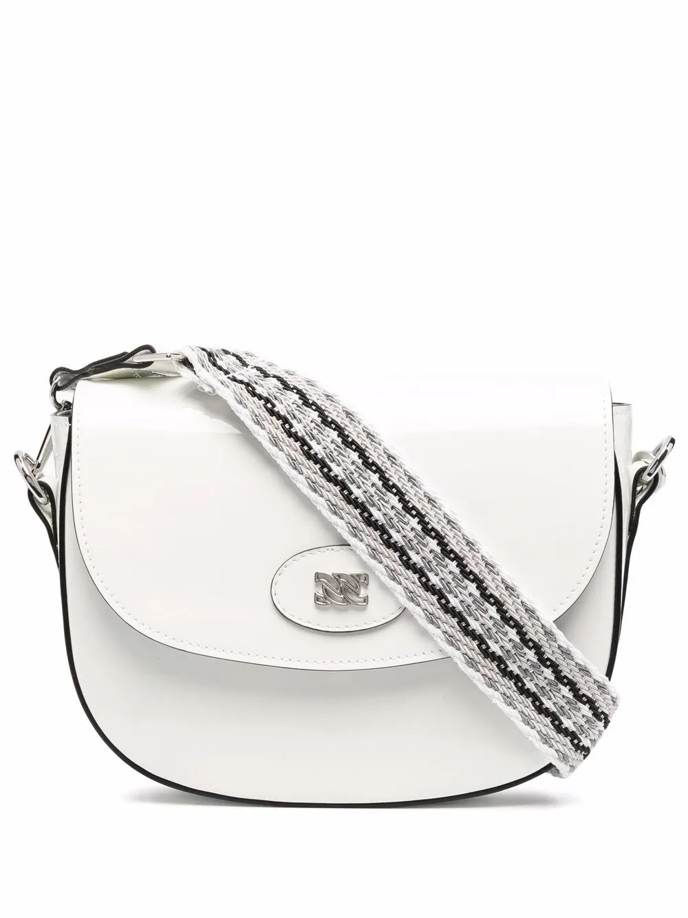 

Casadei logo-plaque shoulder bag - White