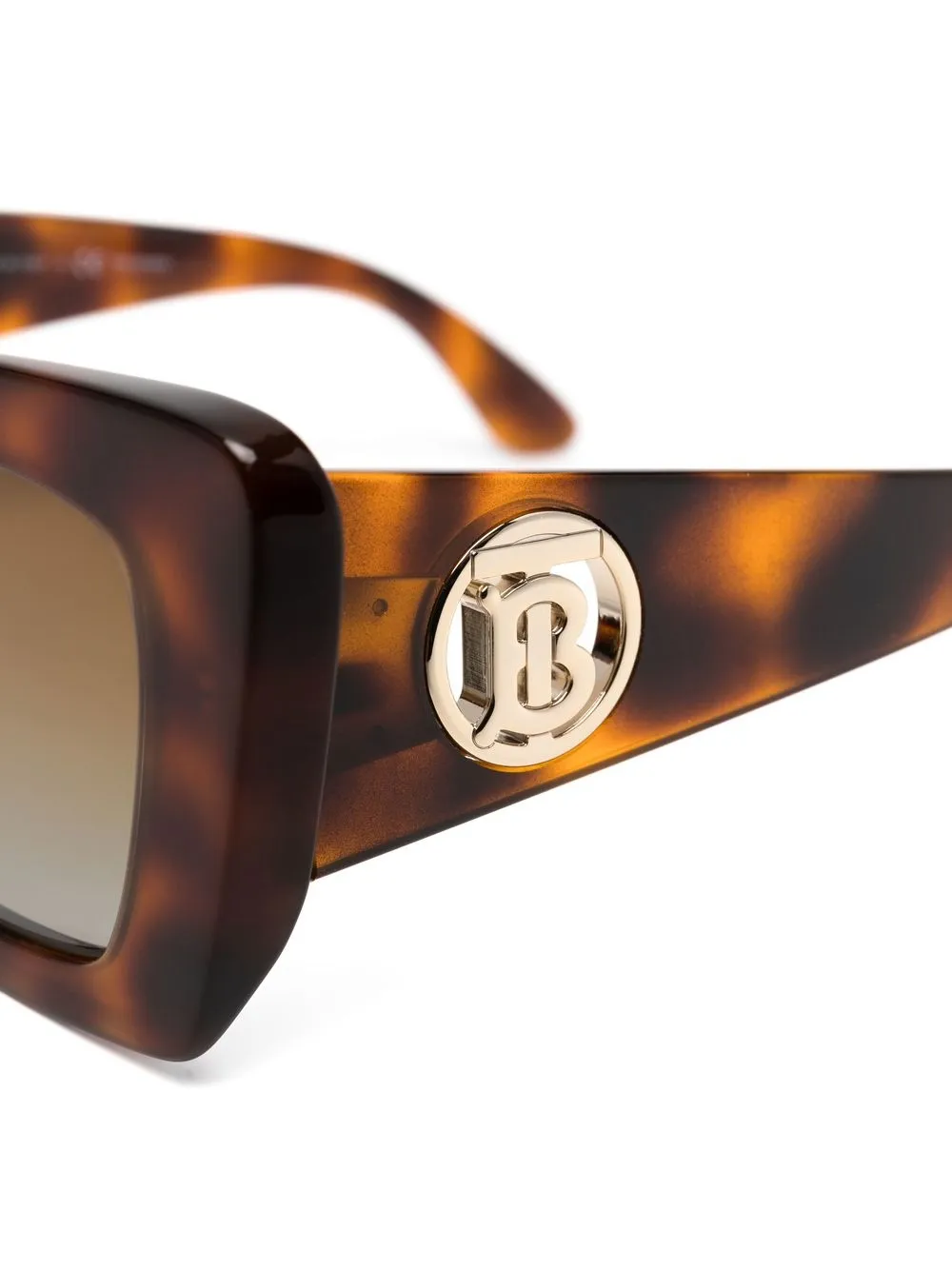 Burberry Eyewear Zonnebril met vierkant montuur Bruin