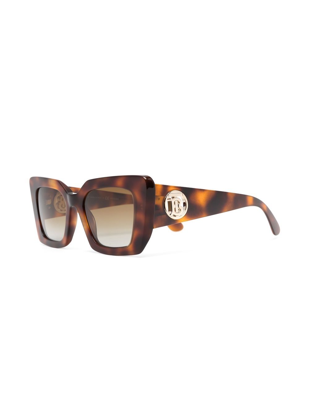 Burberry Eyewear Zonnebril met vierkant montuur - Bruin