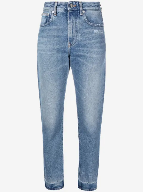 Off-White jean court à logo imprimé