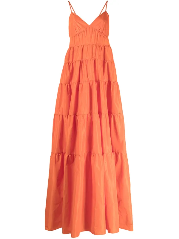 STAUD Vestido Largo Ripley - Farfetch