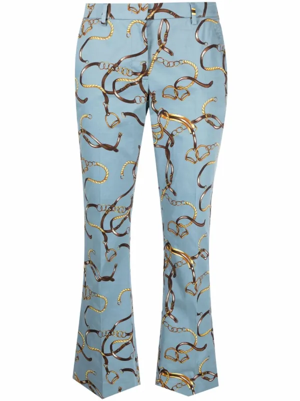 PT TORINO Chain link-print Cropped 