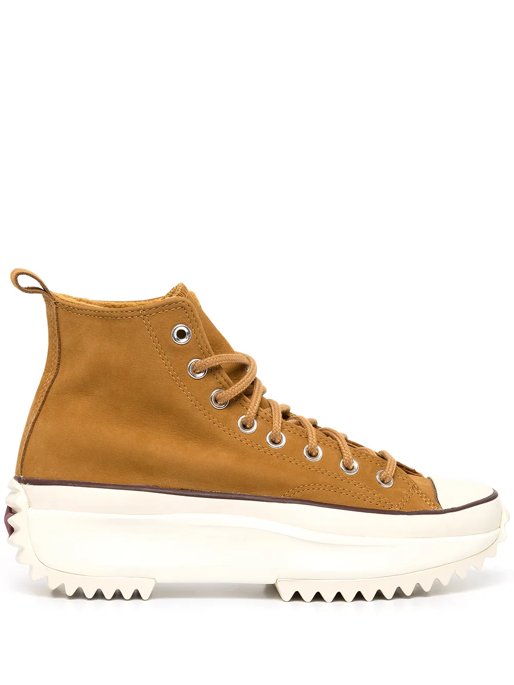 Converse baskets montantes en daim à semelle épaisse | marron | Image 1