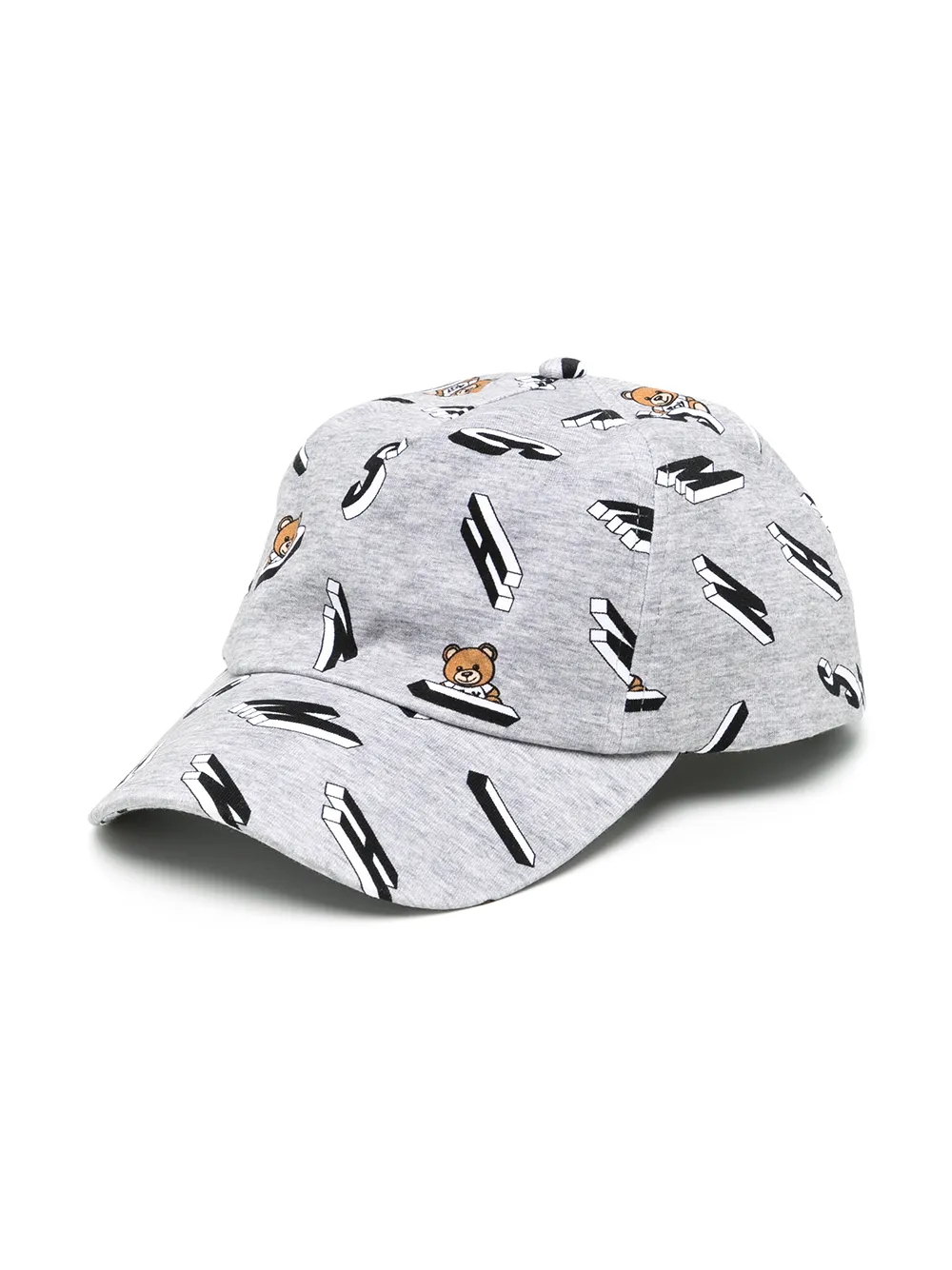 

Moschino Kids gorra con logo estampado - Gris