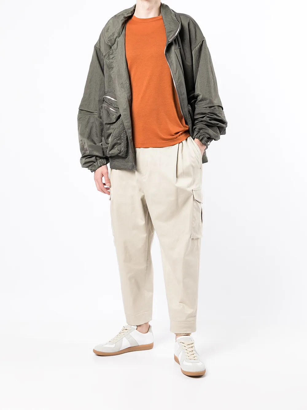 SONGZIO Chino met toelopende pijpen - Beige