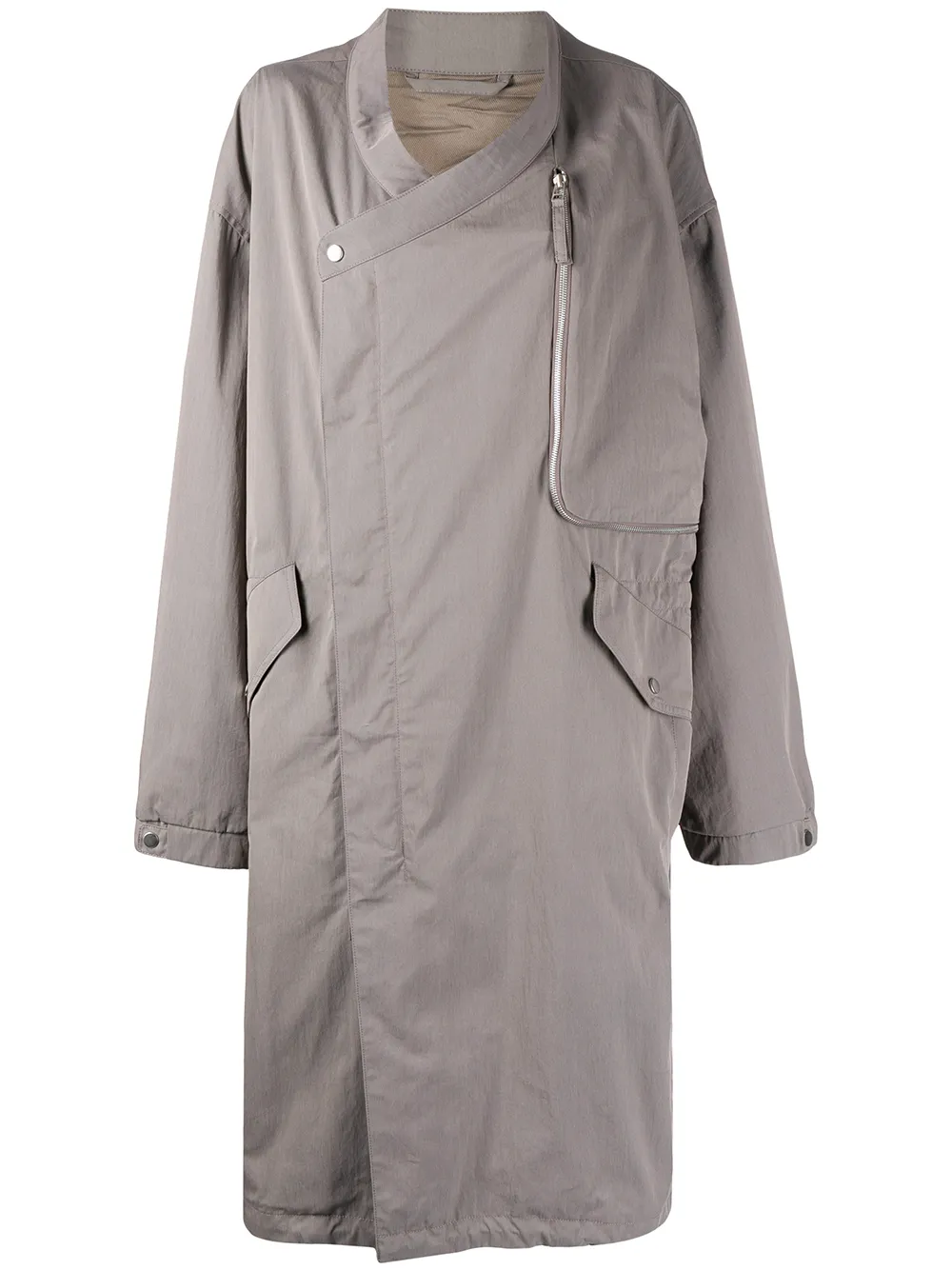 

SONGZIO asymmetric oversized coat - Grey