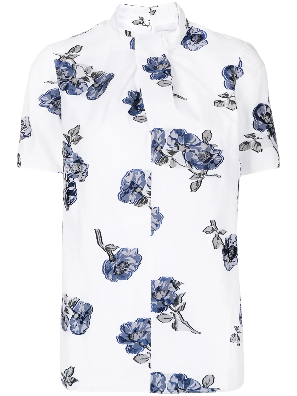 

Erdem camisa con estampado floral - Blanco