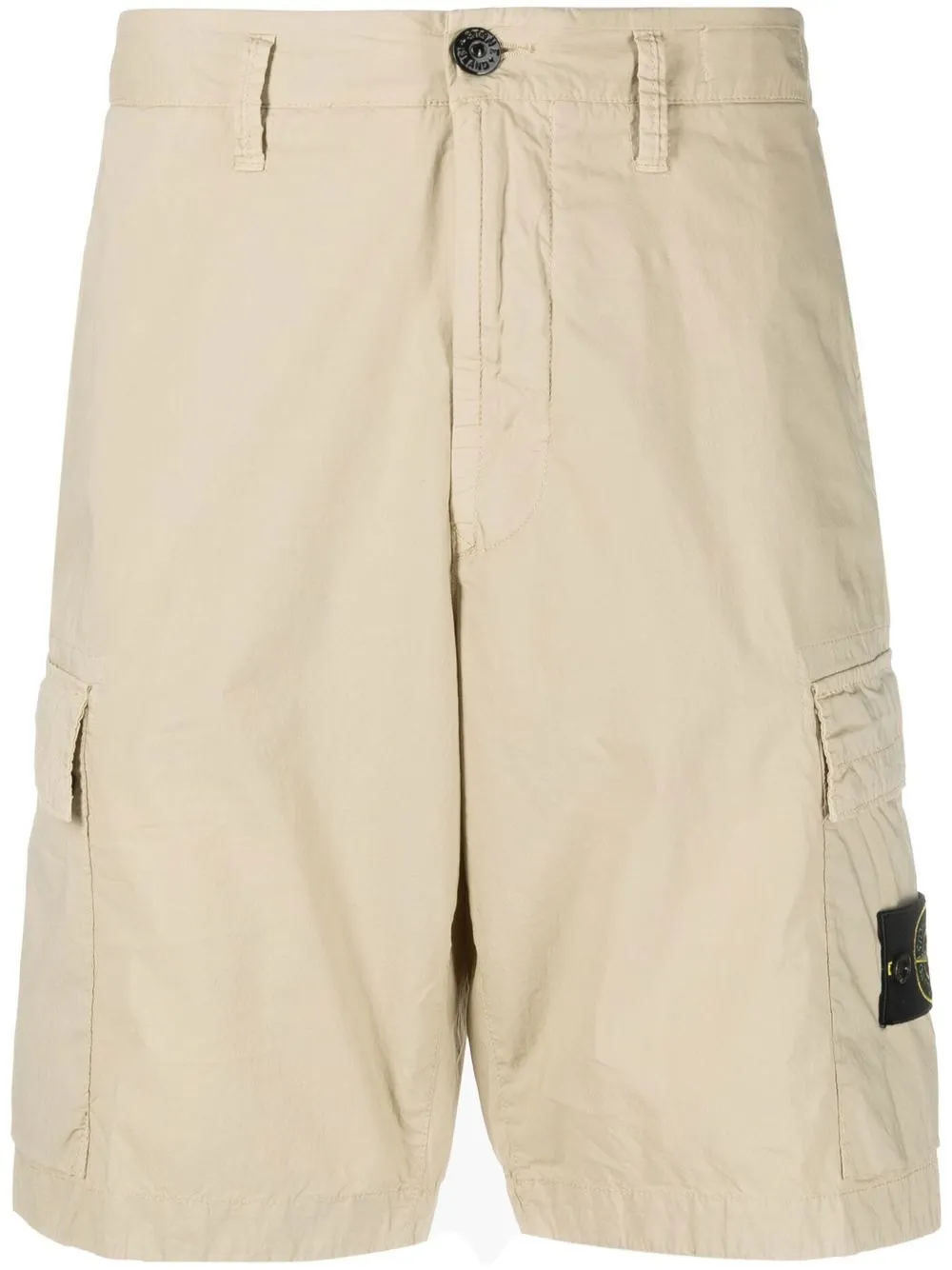 

Stone Island shorts cargo con parche del logo Compass - Neutro