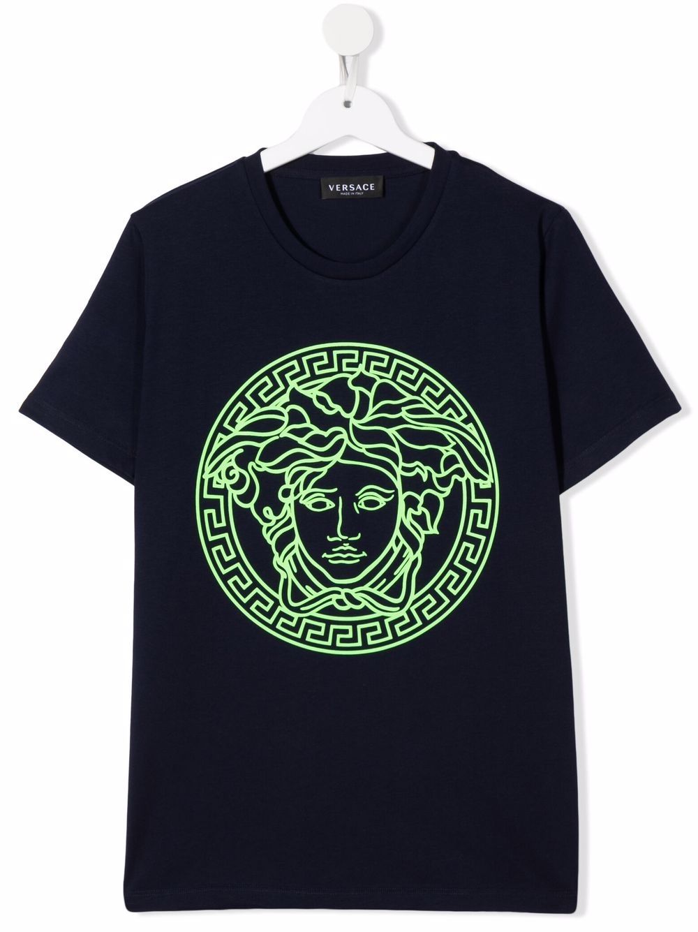 фото Versace kids футболка с короткими рукавами и декором medusa