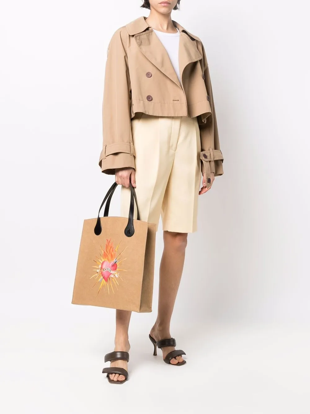 фото Lanvin сумка-тоут с логотипом