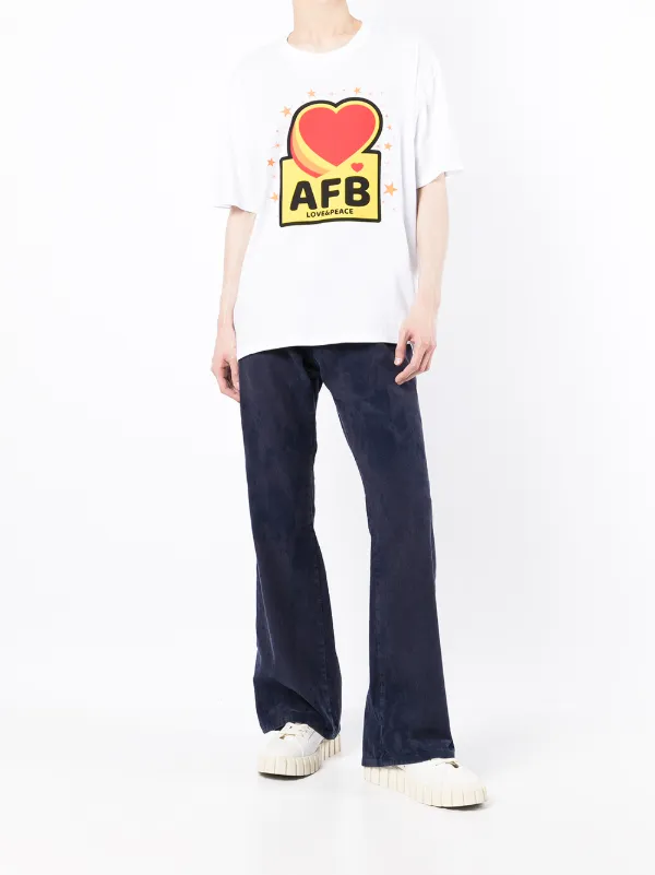 AFB Love Peace t shirt Med Grafiskt Tryck Farfetch