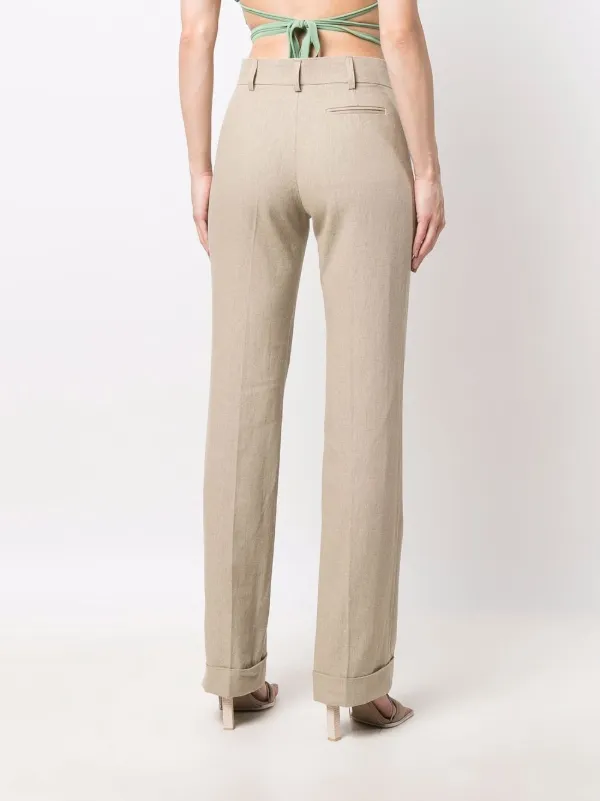 Jacquemus Le Pantalon Fresa Tailored Trousers | Neutrals
