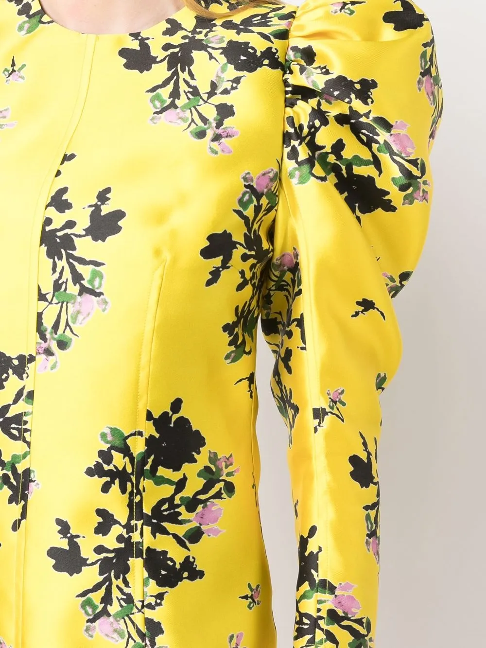 PHILOSOPHY DI LORENZO SERAFINI FLORAL-PRINT PUFF-SLEEVE MINI DRESS