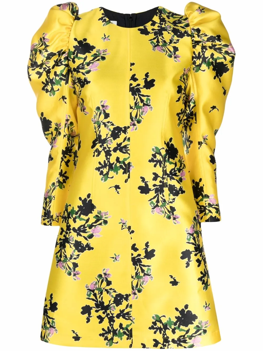 PHILOSOPHY DI LORENZO SERAFINI FLORAL-PRINT PUFF-SLEEVE MINI DRESS