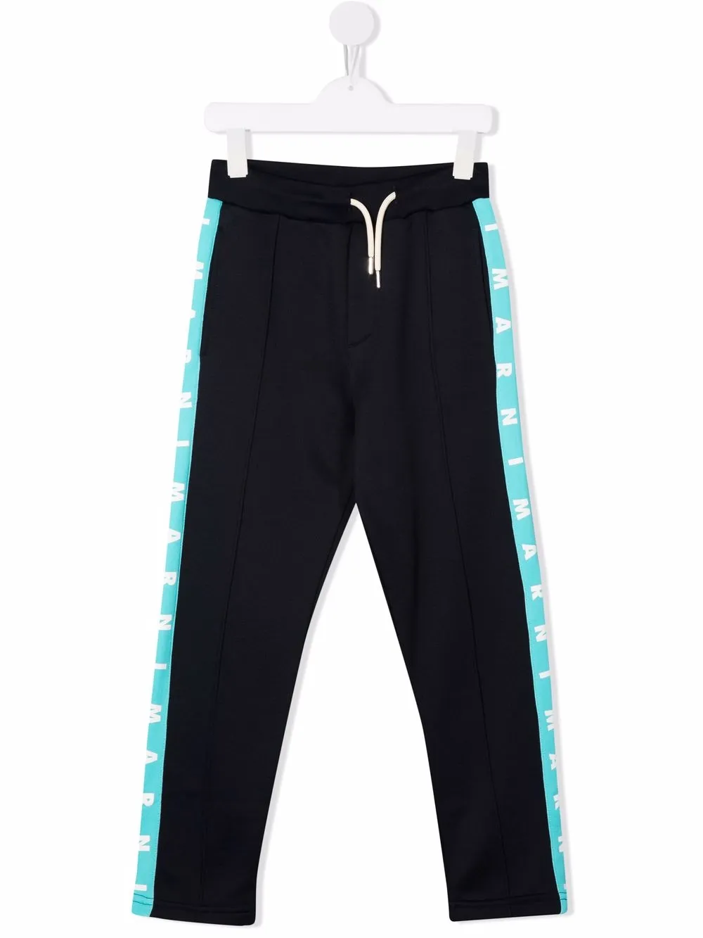 

Marni Kids pants con franjas del logo - Azul