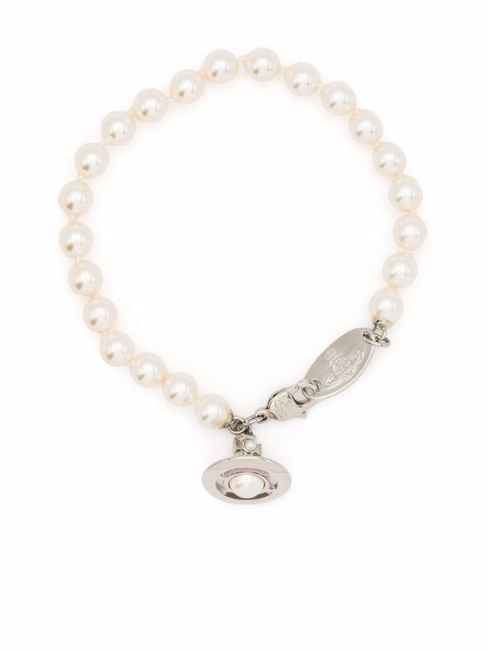 

Vivienne Westwood pulsera Simonetta con perlas - Blanco