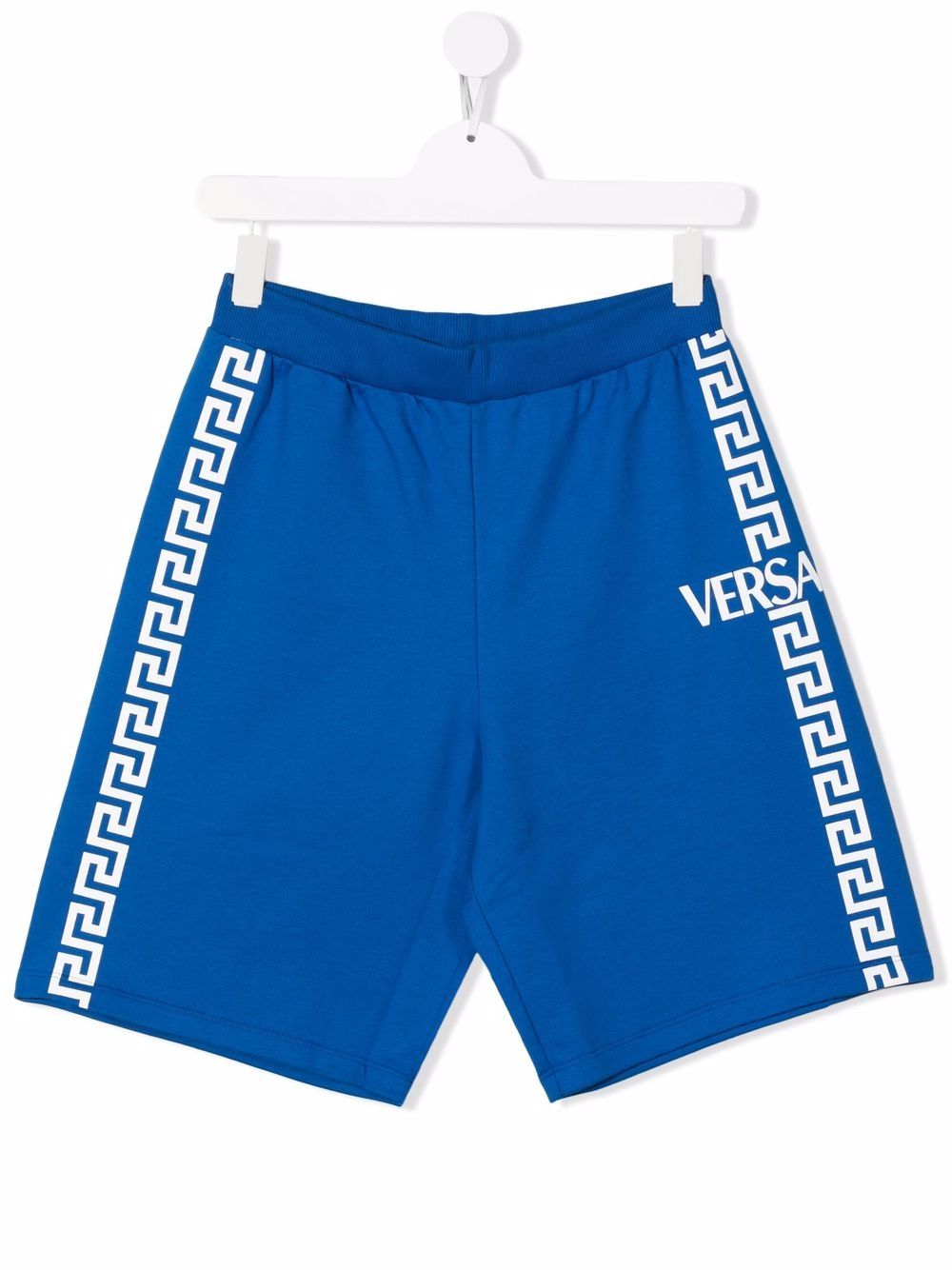 фото Versace kids спортивные шорты с принтом la greca