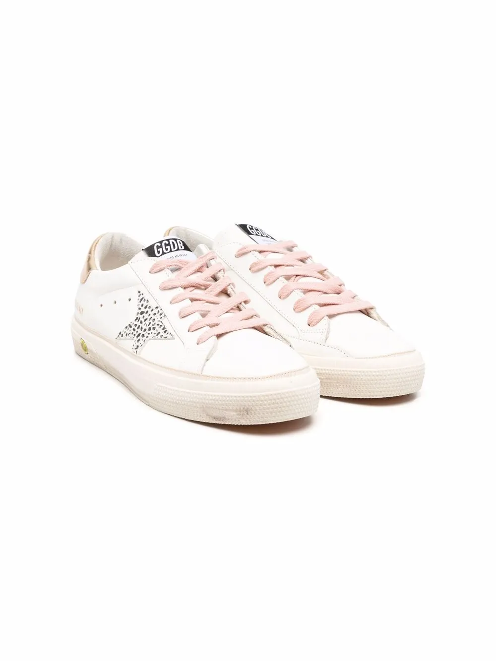 

Golden Goose Kids tenis bajos May - Blanco