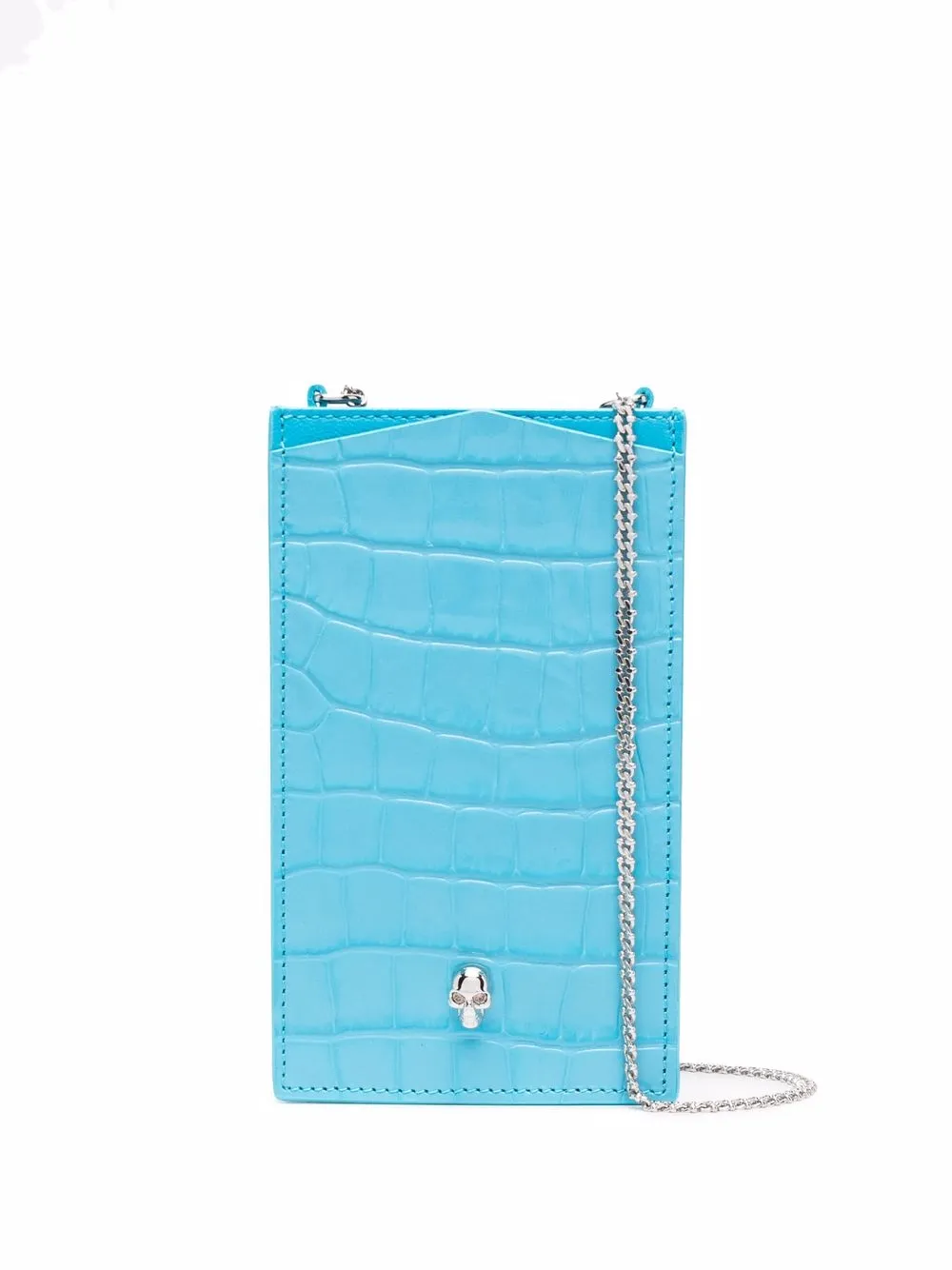 Alexander McQueen сумка для телефона с декором Skull