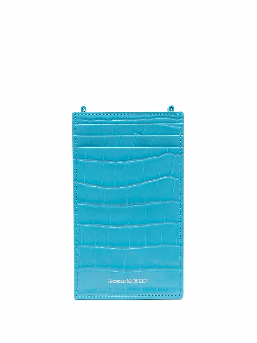 Alexander McQueen Telefoonhoesje met reliëf - Blauw