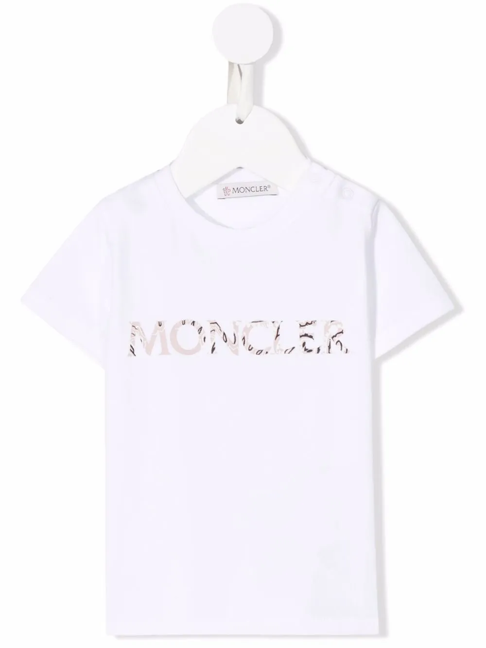 

Moncler Enfant playera con logo estampado - Blanco