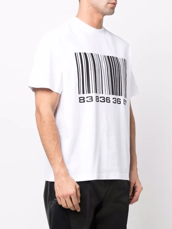 VTMNTS barcode-print short-sleeved T 
