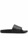 Coach Signature coated canvas slides - Black