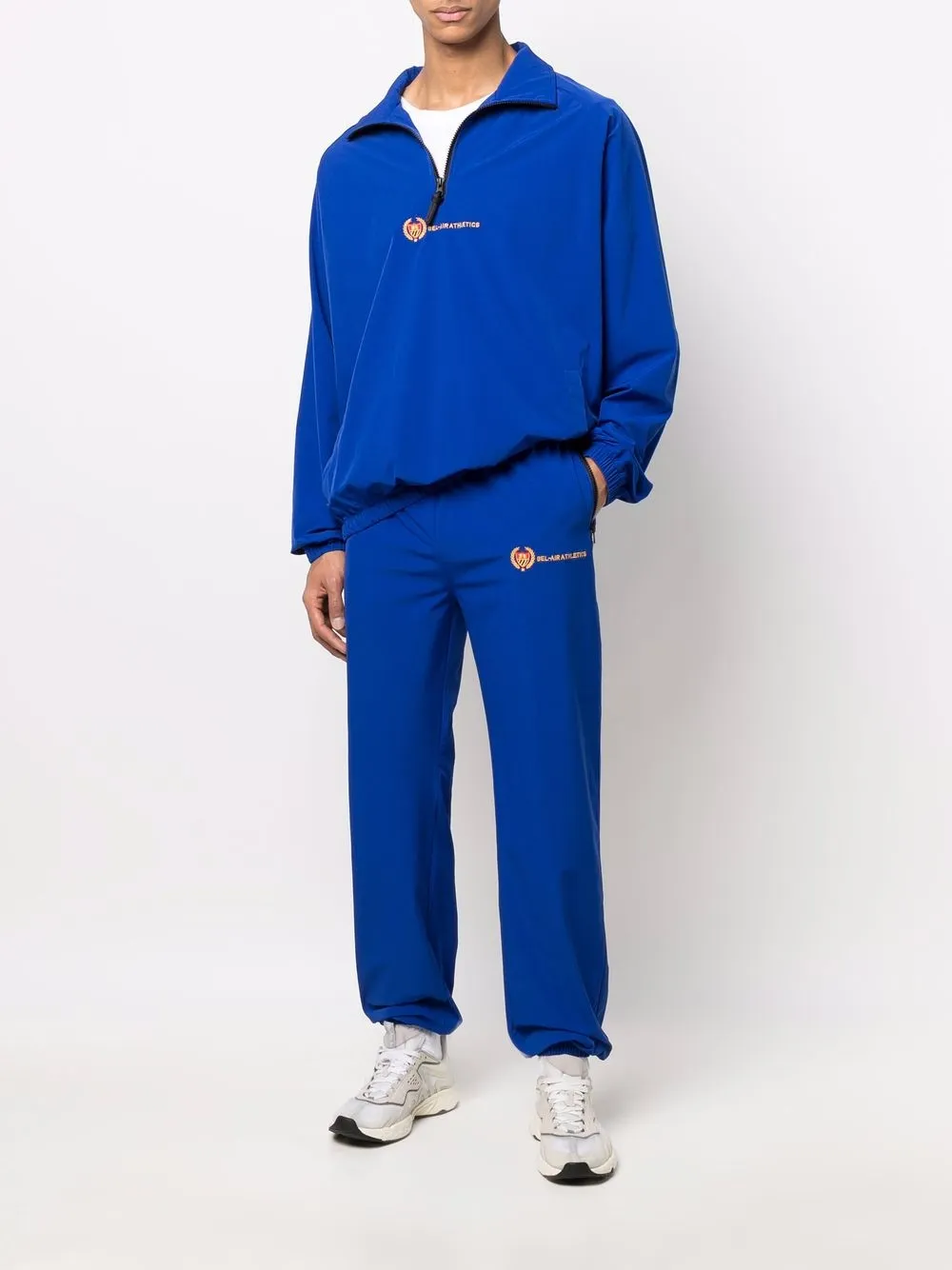  Bel Air Athletics Jacke Mit Logo Stickerei   Blau 