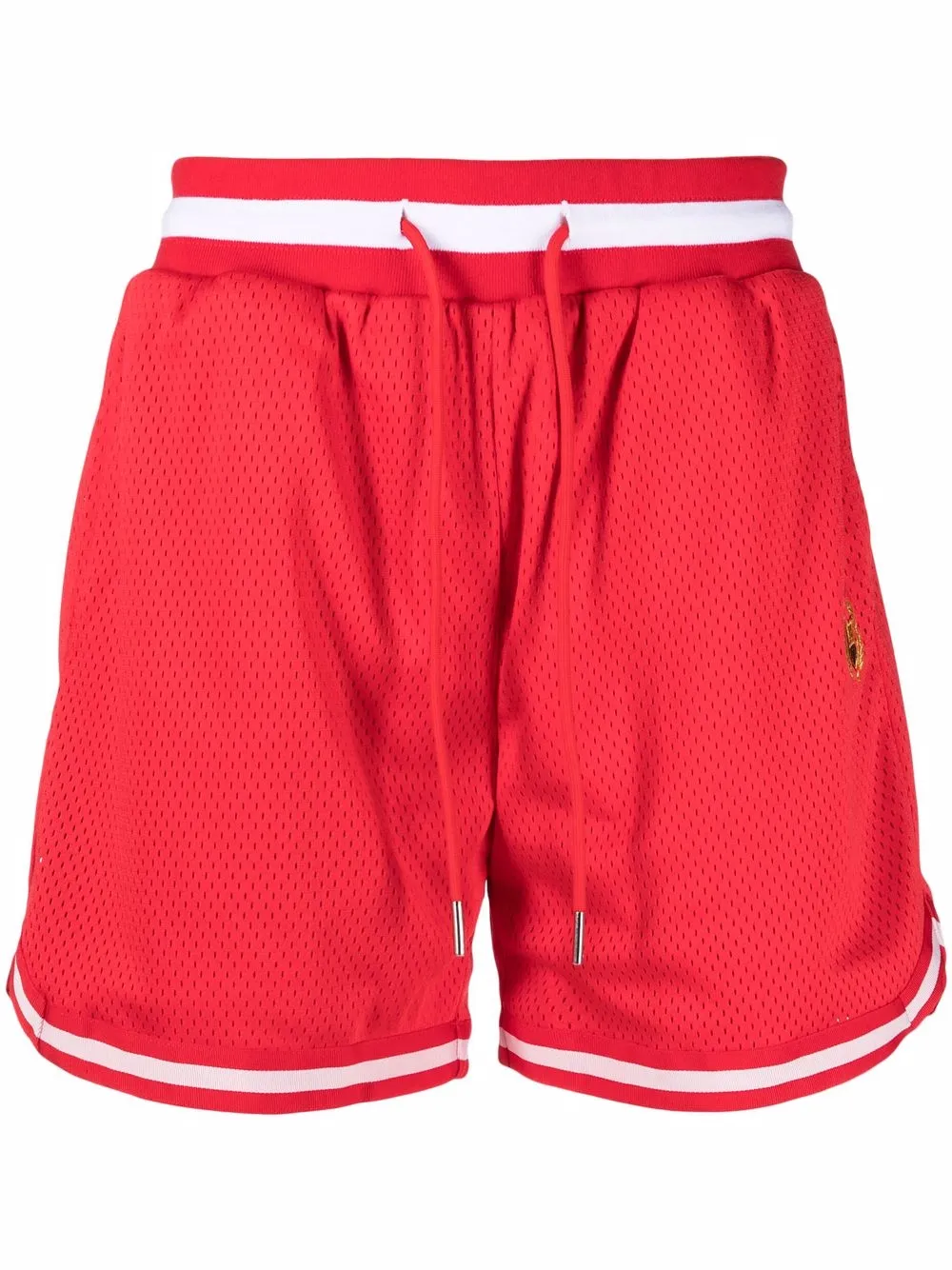 logo-embroidered track shorts