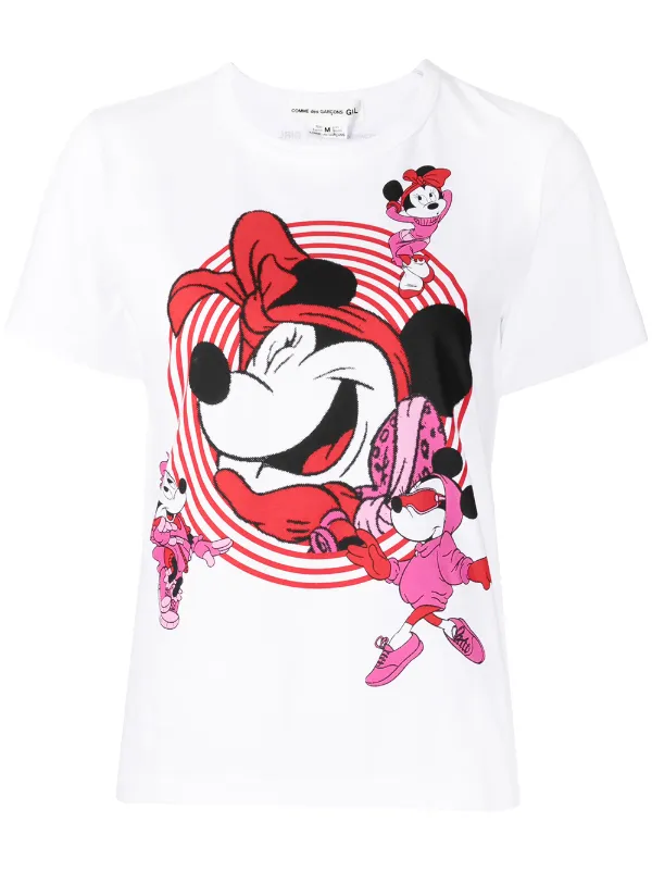 comme des garcons girl minnie mouse print short sleeve t shirt farfetch