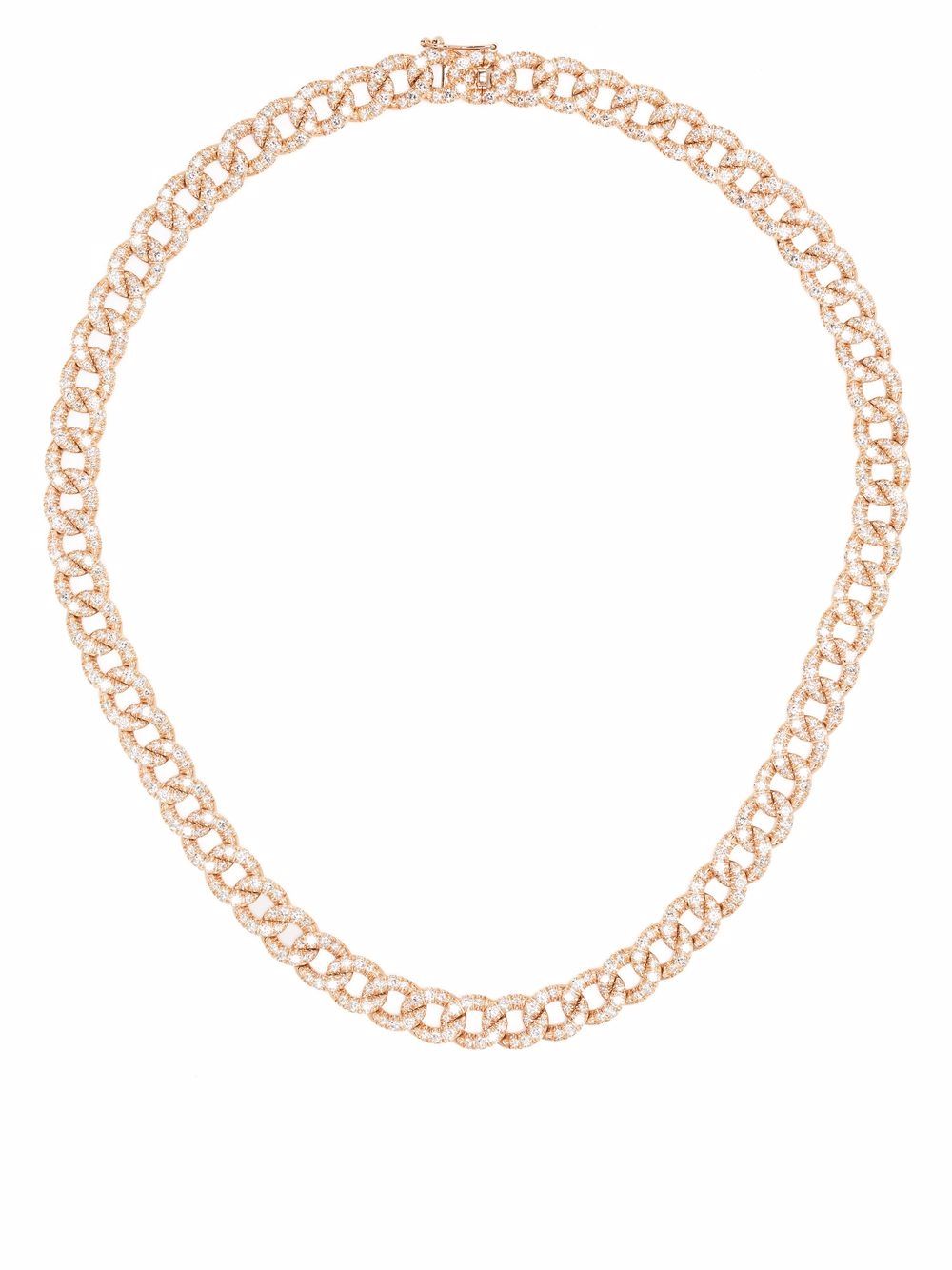 18kt rose gold Groumette diamond necklace