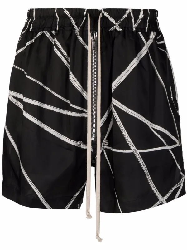 Rick Owens Bela Boxer geometric-print 