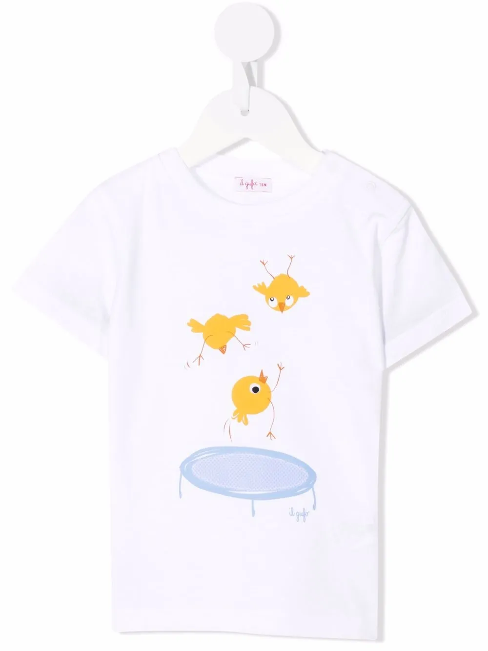 

Il Gufo playera con pájaro estampado - Blanco
