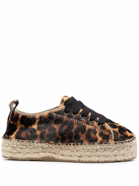 leopard espadrilles sneakers