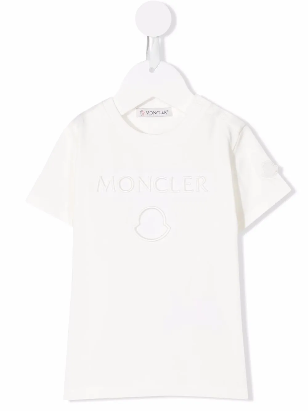 

Moncler Enfant logo-print short-sleeved T-shirt - White