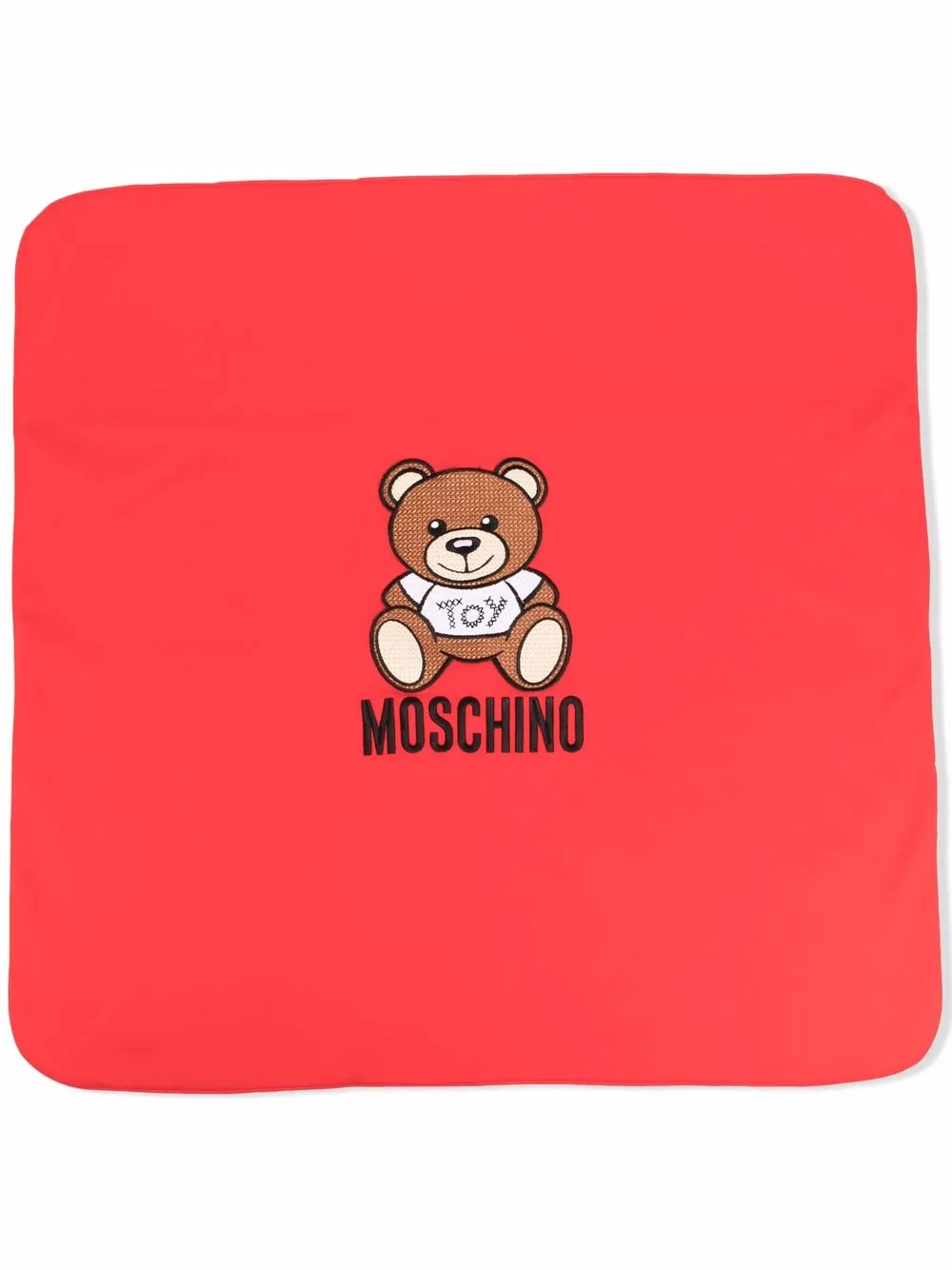 

Moschino Kids manta con motivo Teddy Bear - Rojo