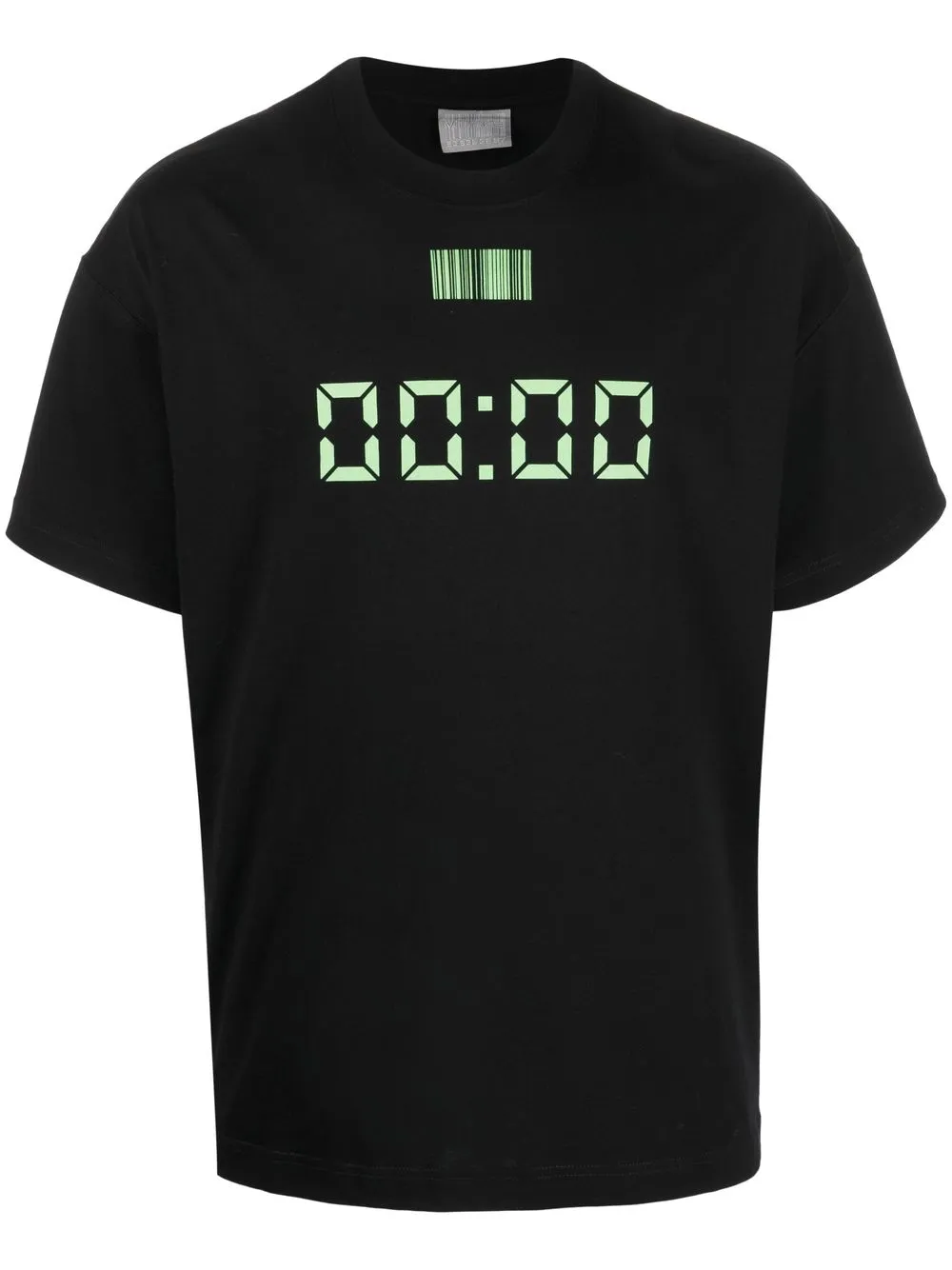 

VTMNTS time-print cotton T-shirt - Black