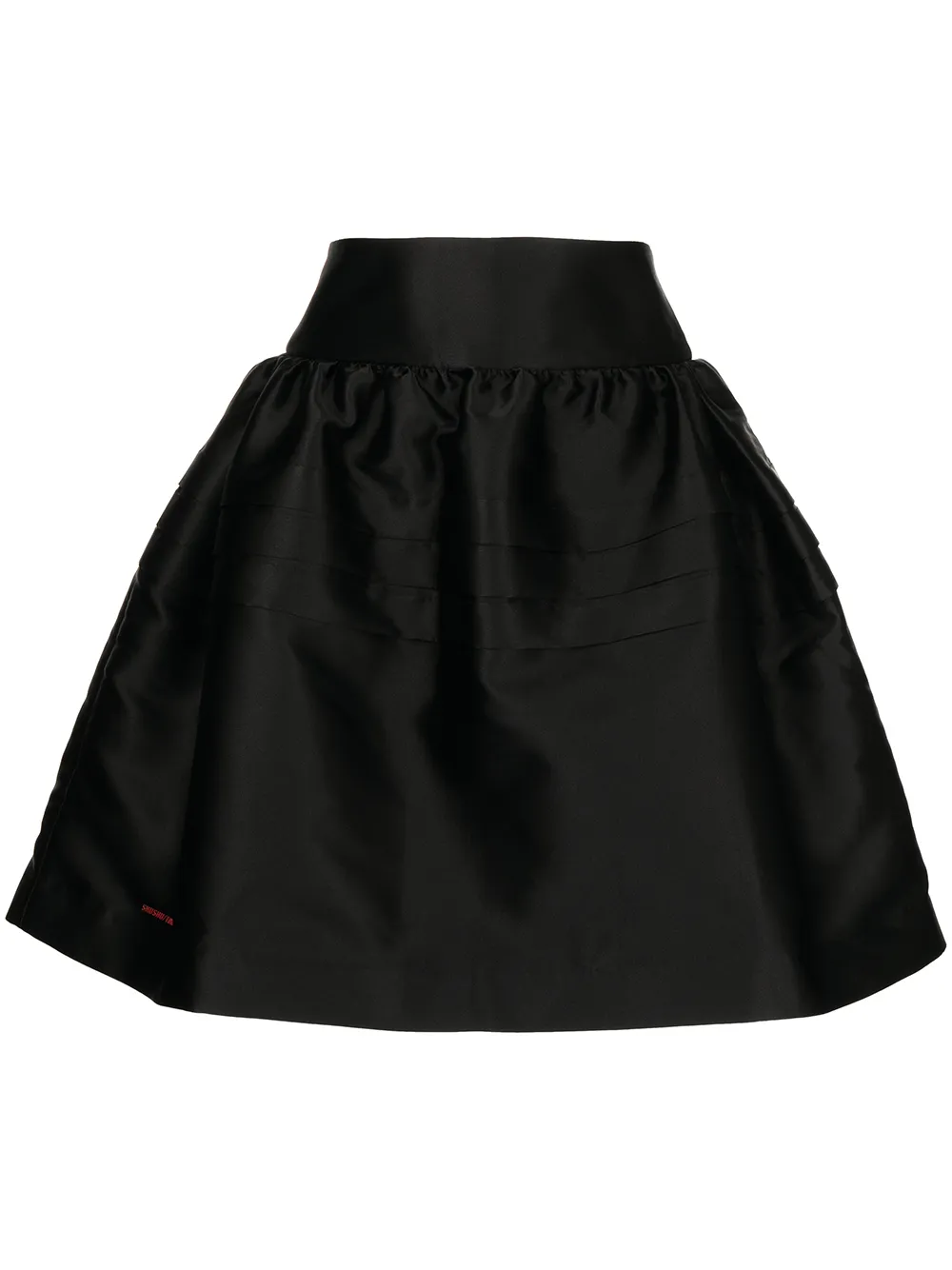 

SHUSHU/TONG logo flared skirt - Black