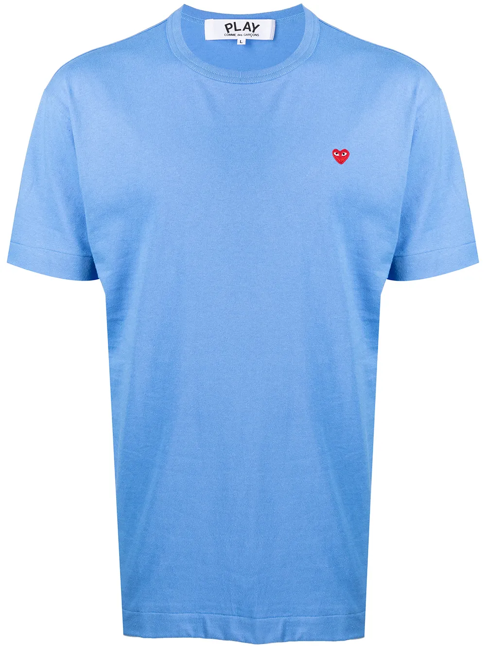 

Comme Des Garçons Play heart-patch short-sleeve T-shirt - Blue