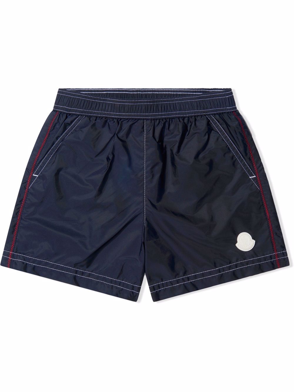 

Moncler Enfant logo patch swim shorts - Blue