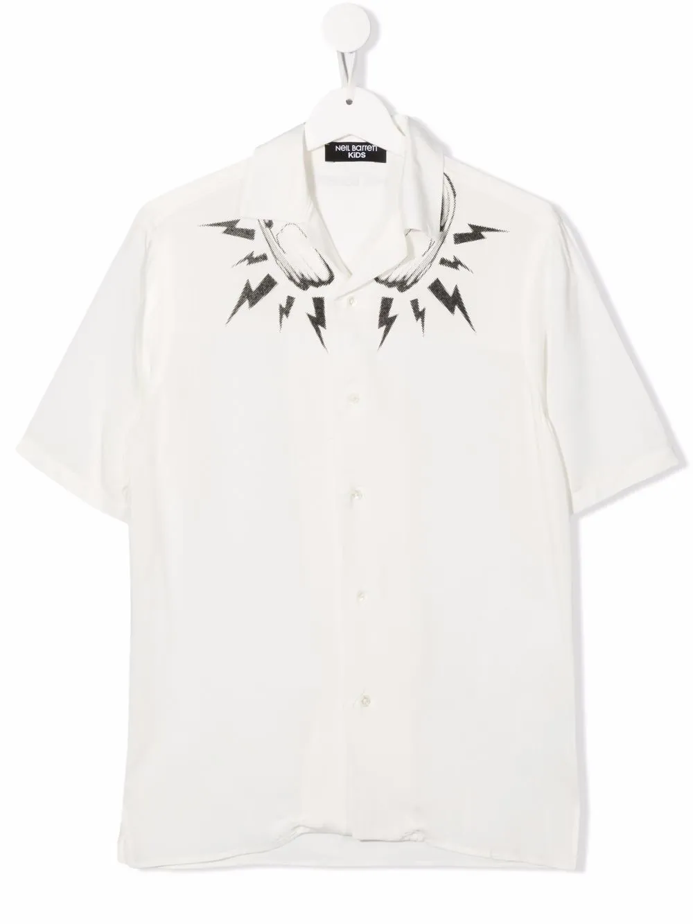 

Neil Barrett Kids camisa con motivo Thunderbolt - Blanco